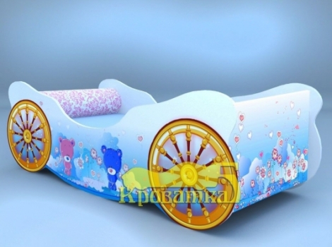 Кроватка карета мишки